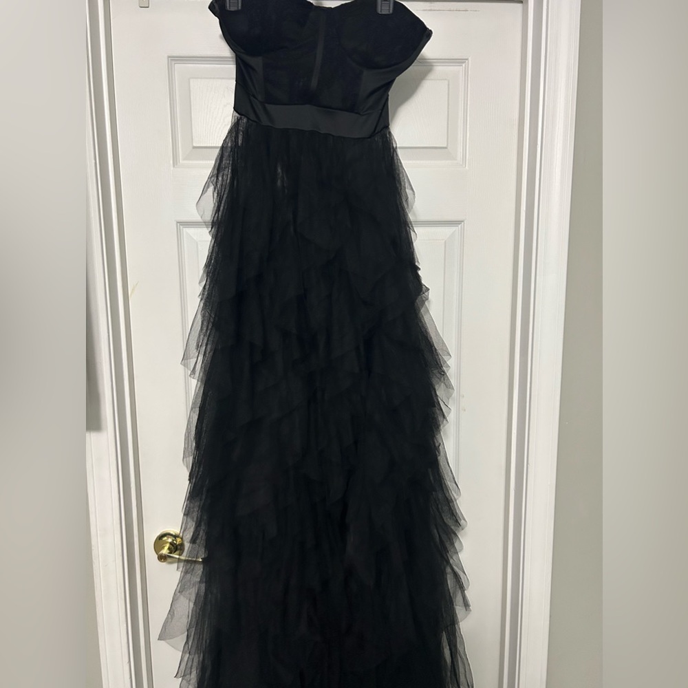 Women Sexy Tulle Dress Crochet Lace Mesh See Through Cocktail Party Dress Size M